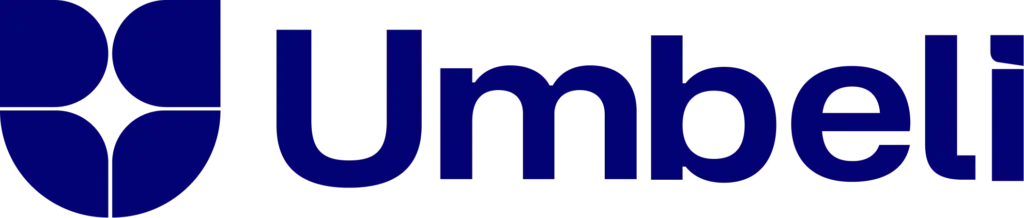 Logo de l'entreprise Umbel, design moderne en bleu, représentant l'engagement de Clinique Omicron envers des services de santé de qualité.