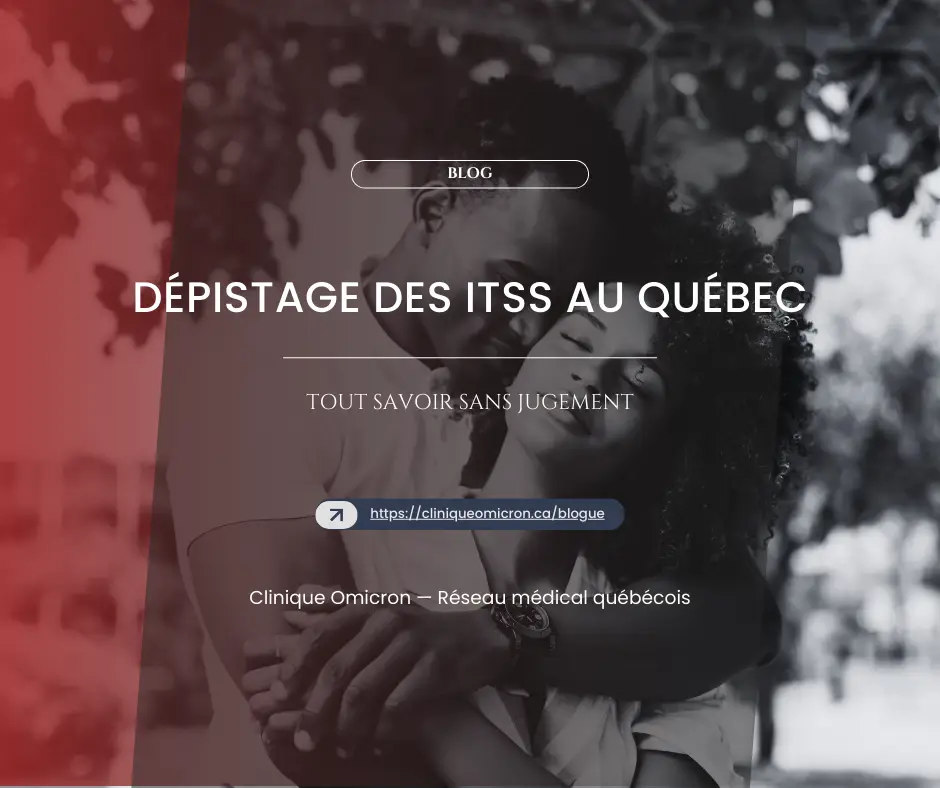 A duo of smiling people outdoors, highlighting STD screening in Quebec, Clinique Omicron.