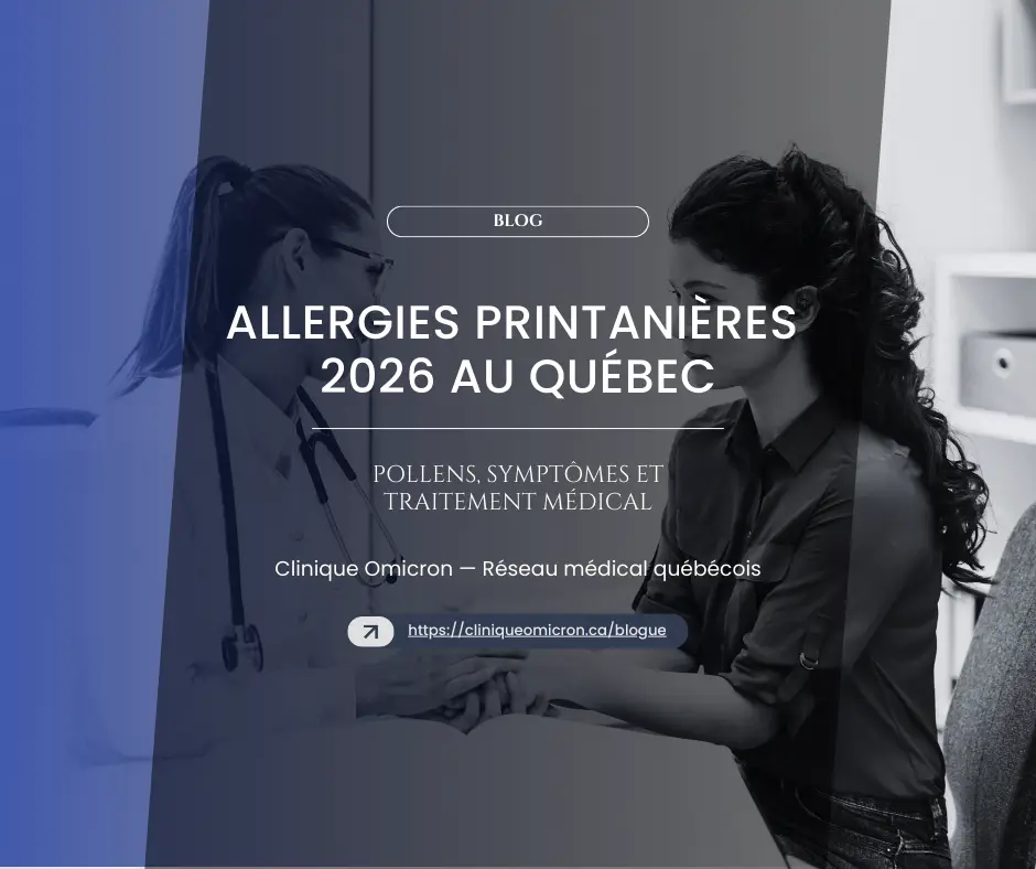 Medical consultation on spring allergies, doctor and patient exchanging information on symptoms and treatments.