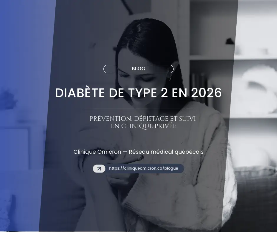 Femme utilisant un smartphone pour des informations sur le diabète de type 2, illustration de la prévention et du suivi en clinique privée.