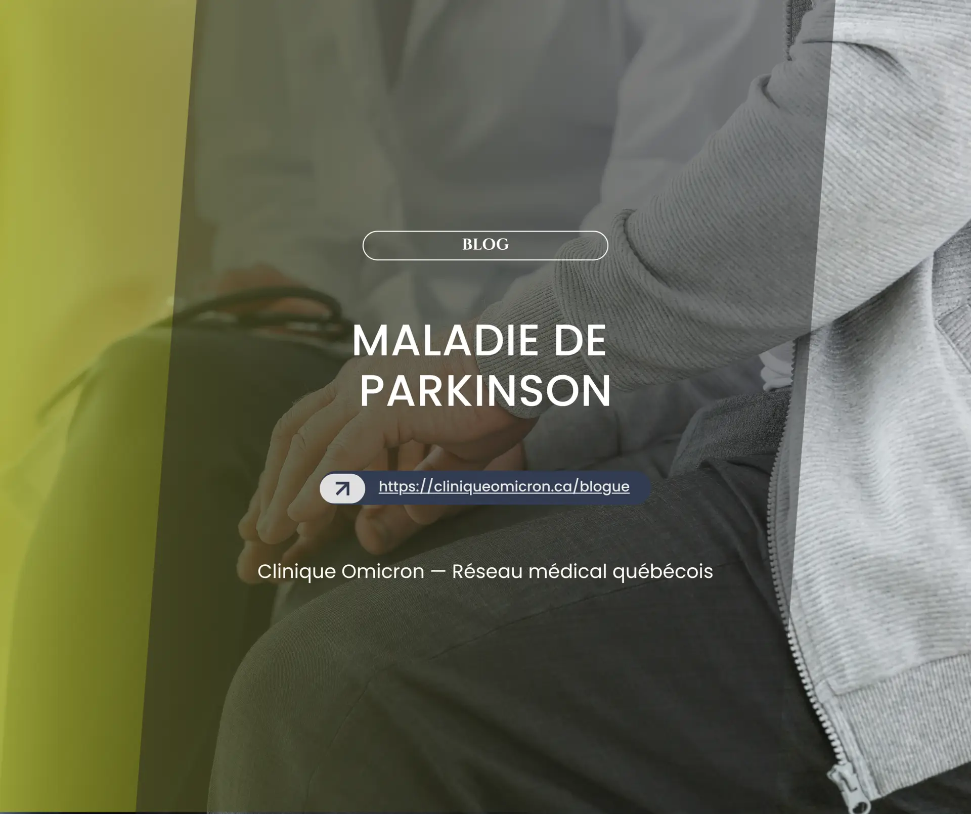 Main showing support during a consultation for Parkinson's disease, emphasizing patient care and neurological health.