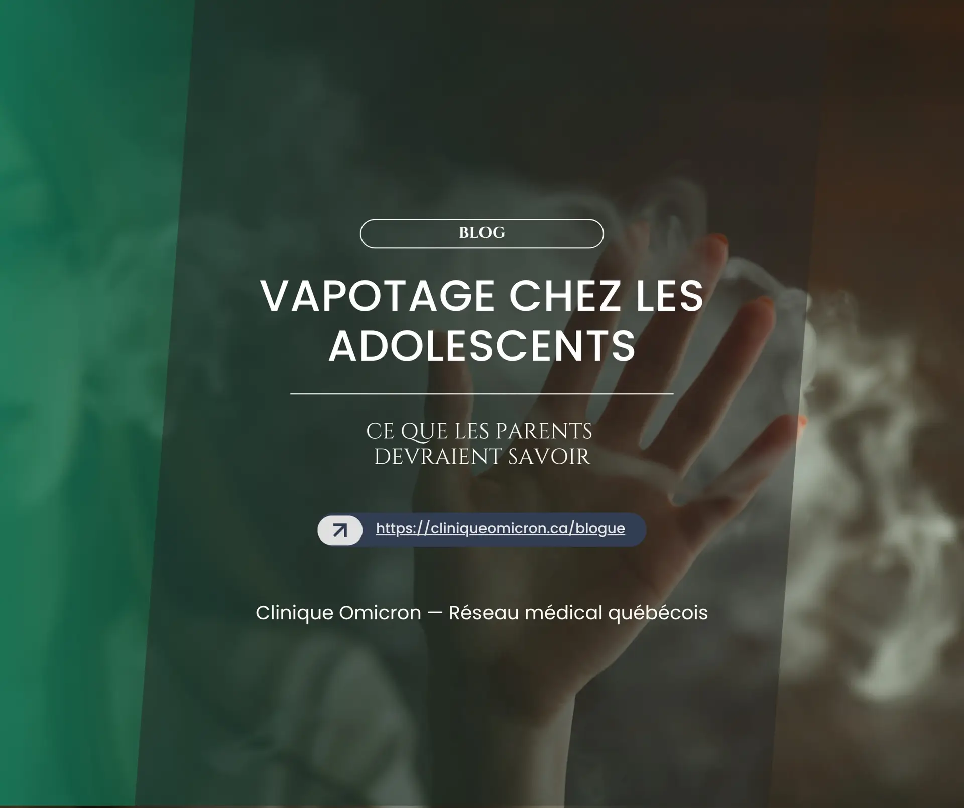 Vapotage chez les adolescents : ce que les parents devraient savoir