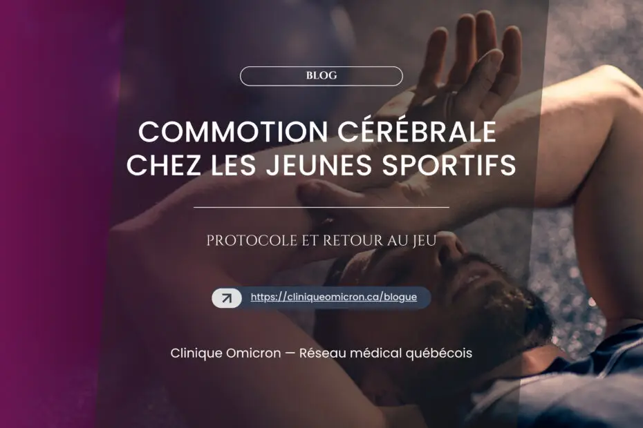 Commotion cérébrale chez les jeunes sportifs : protocole et retour au jeu