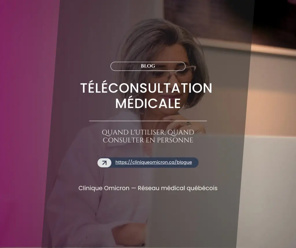 T&eacute;l&eacute;consultation m&eacute;dicale : quand l'utiliser, quand consulter en personne