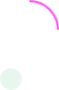 Abstract black background with a green circle in the lower-left and a purple curved line across the top-right.