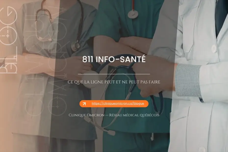 Professionnels de la santé en clinique — article sur la ligne 811 Info-Santé au Québec