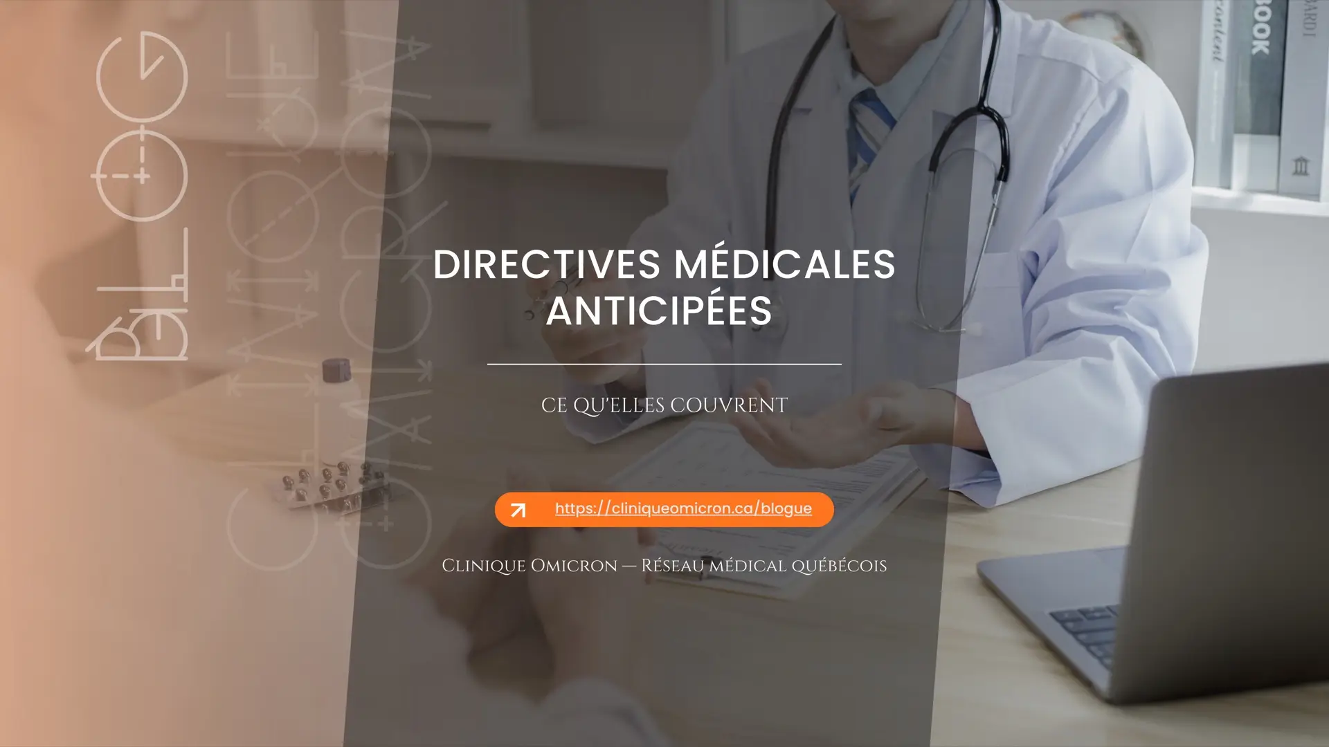 Médecin expliquant un document à un patient — directives médicales anticipées