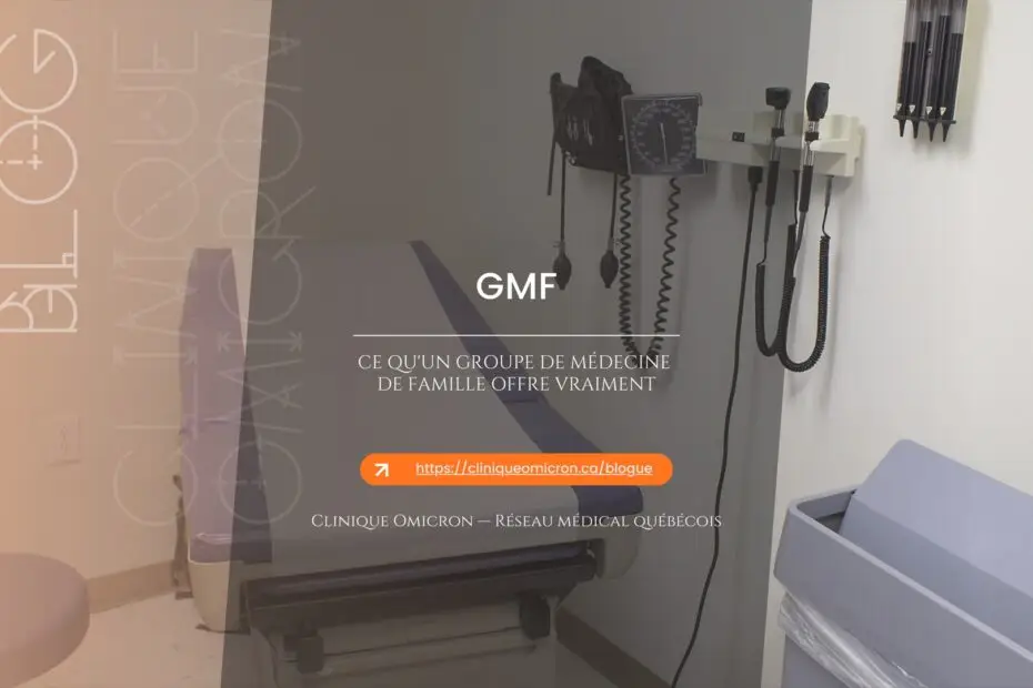 Salle d'examen équipée d'une clinique — fonctionnement d'un groupe de médecine de famille