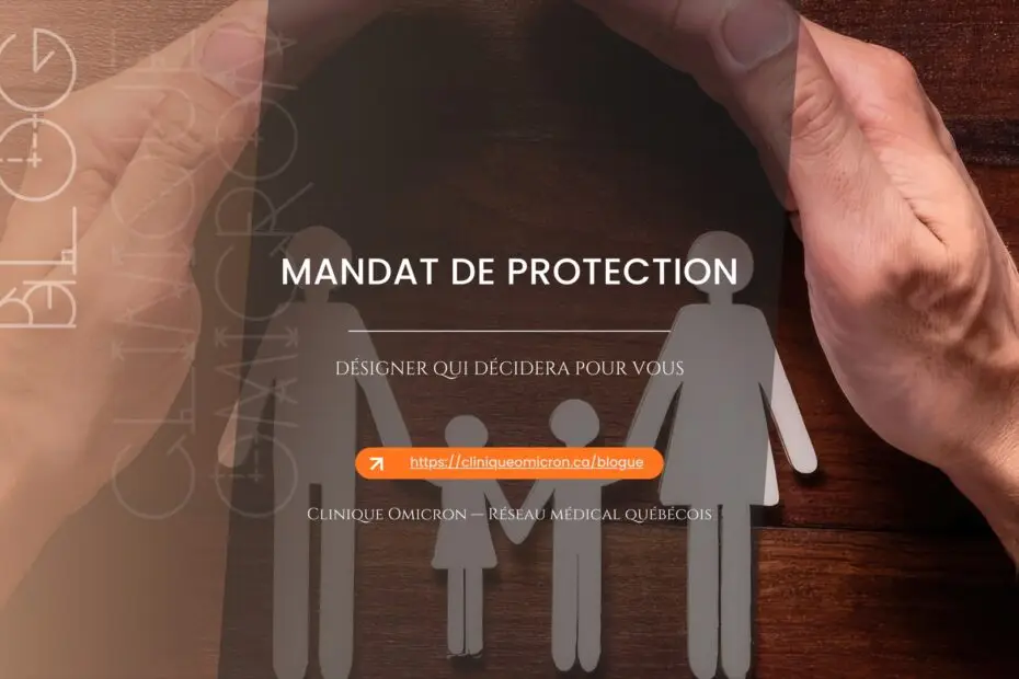 Mains protégeant des silhouettes en papier d'une famille — mandat de protection en cas d'inaptitude