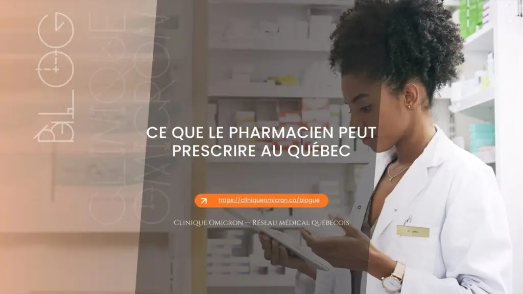 Pharmacienne consultant une tablette en officine &mdash; ce que le pharmacien peut prescrire