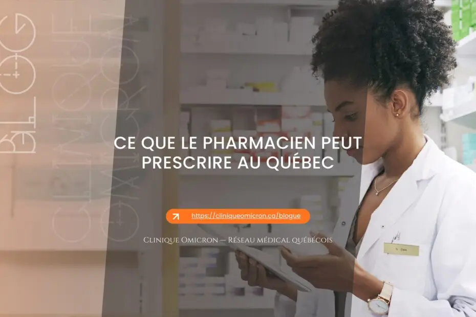 Pharmacienne consultant une tablette en officine — ce que le pharmacien peut prescrire