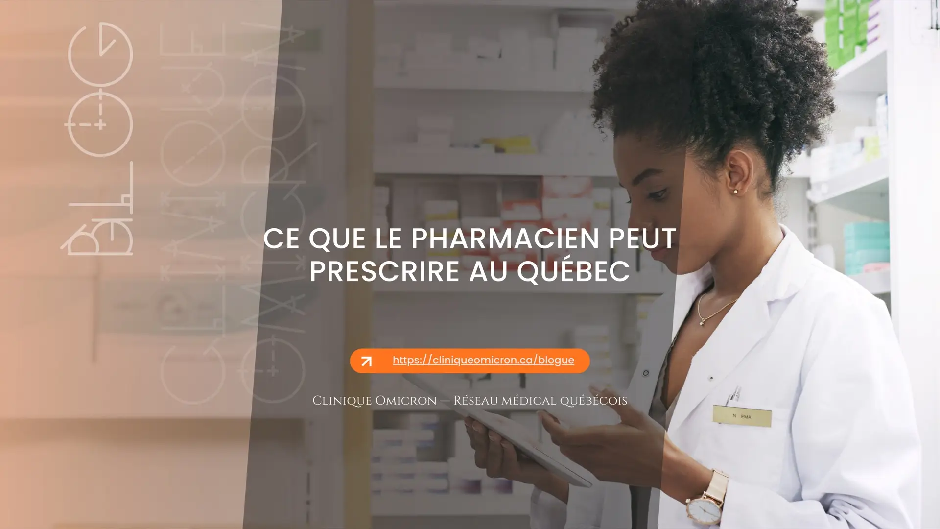 Pharmacienne consultant une tablette en officine — ce que le pharmacien peut prescrire