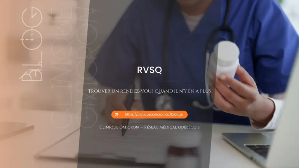 Professionnel consultant un horaire &agrave; l'ordinateur &mdash; trouver un rendez-vous sur RVSQ