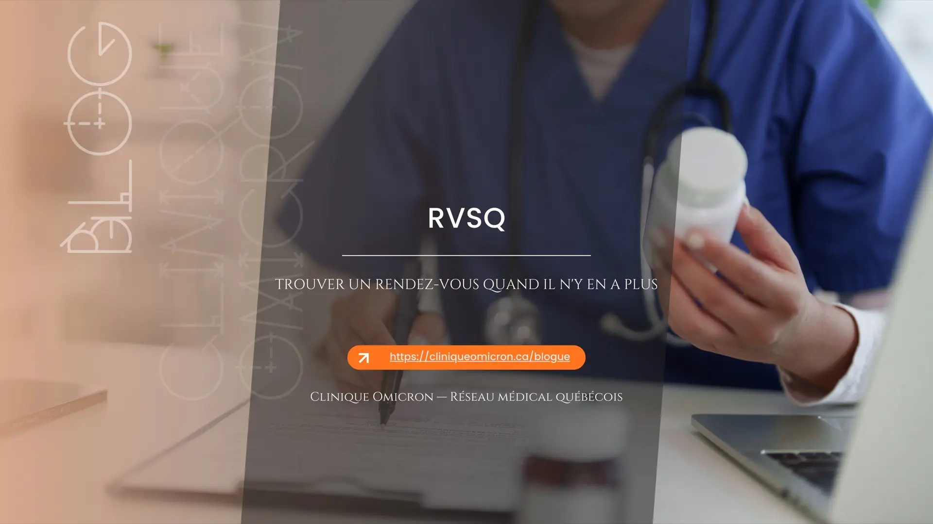 Professionnel consultant un horaire &agrave; l'ordinateur &mdash; trouver un rendez-vous sur RVSQ