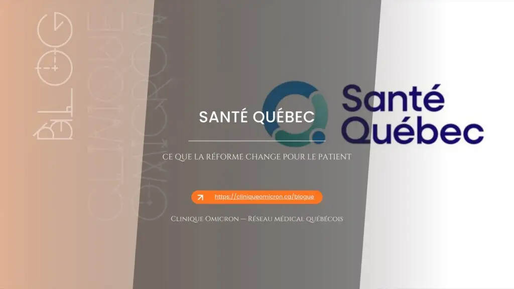 Identit&eacute; visuelle de Sant&eacute; Qu&eacute;bec &mdash; ce que la r&eacute;forme change pour le patient