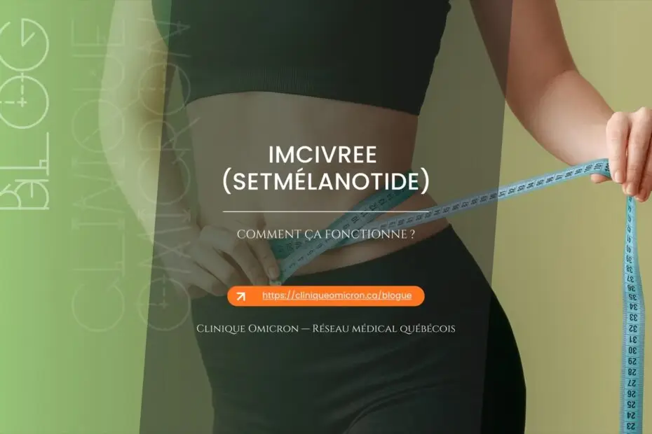 Femme mesurant son tour de taille avec un ruban à mesurer, illustrant le traitement IMCIVREE (setmélanotide) pour les causes génétiques rares de l'obésité
