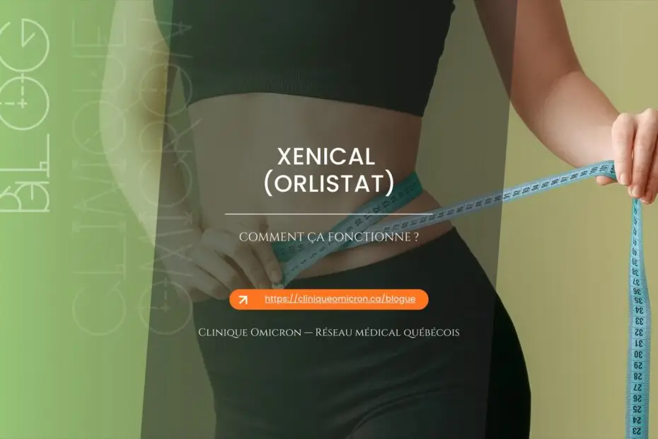 Femme mesurant son tour de taille avec un ruban à mesurer, illustrant le traitement Xenical (orlistat) pour la gestion du poids
